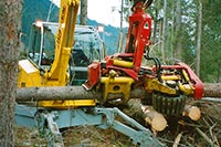 2000 Harvester zu A71 für maschinelle Forstarbeit